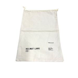 Helmut Lang Dust Bag 13.5" X 8.5" Canvas